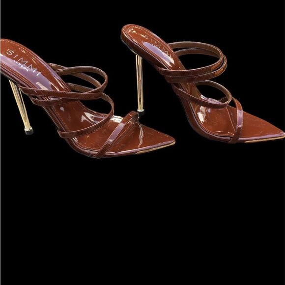 Simmi London Brown Stilettos Size 7 - Picture 1 of 6